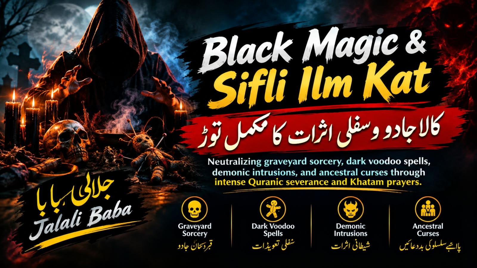Black Magic Kat and Divine Energy Protection by Jalali Baba