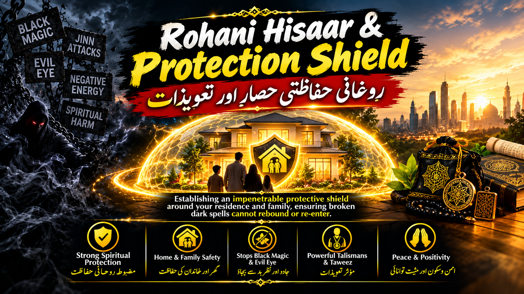 Rohani Hisaar and Permanent Protection Shield by Jalali Baba